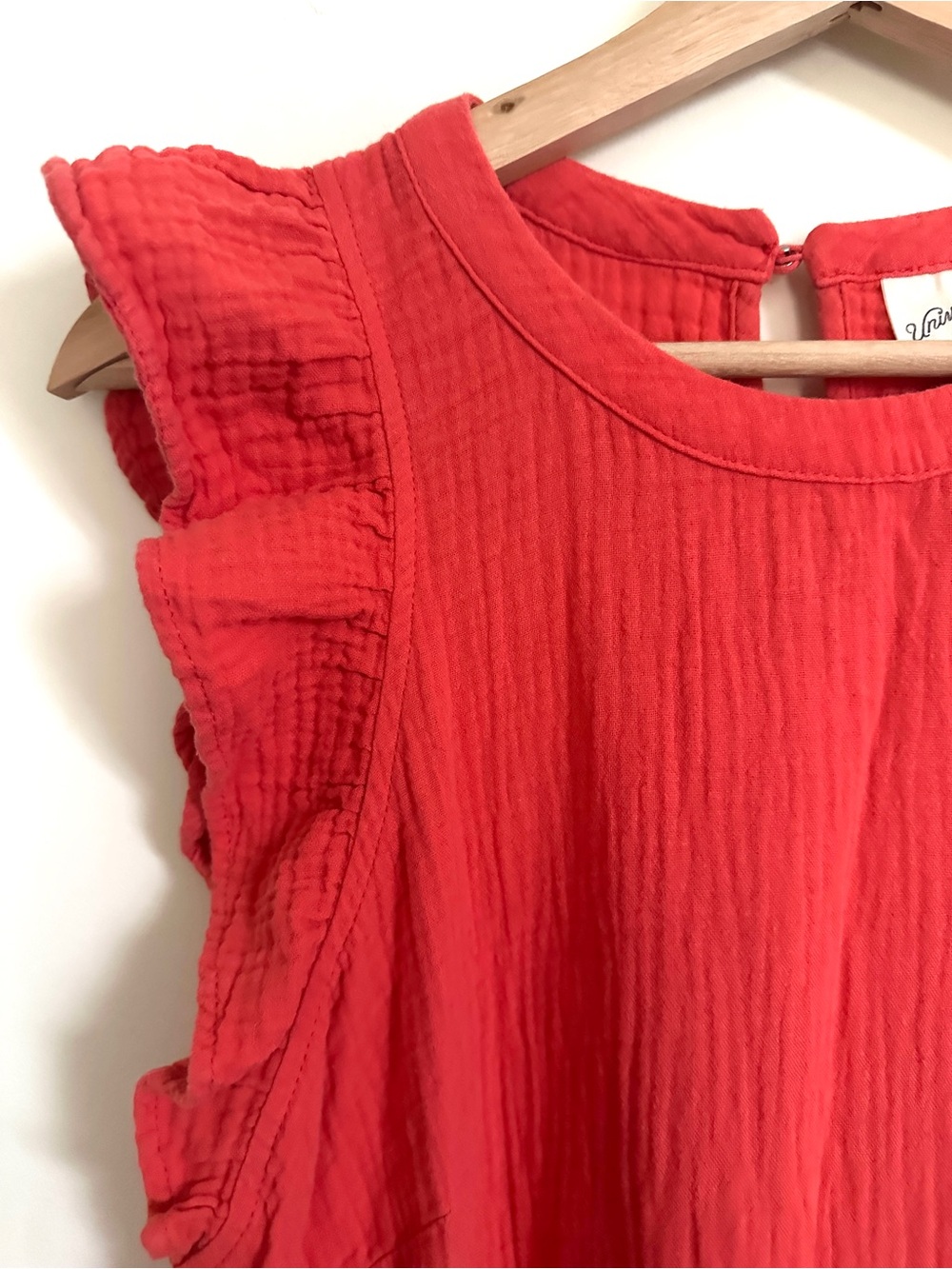 Universal Thread Coral Red Tiered Dress - Picture 3 of 7